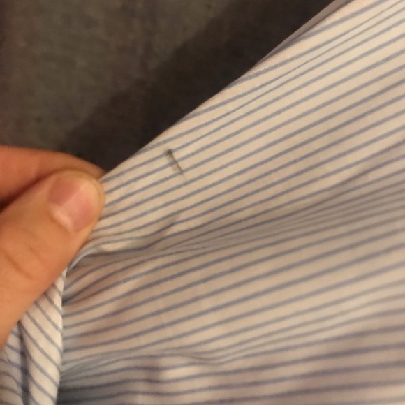 Express The City Striped Floral Embroidered Button Down Shirt - Picture 11 of 16